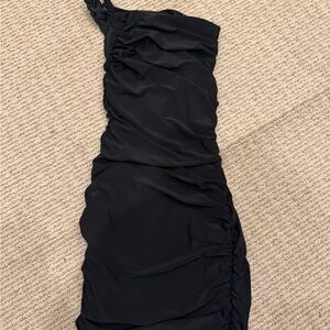 B Darlin One Shoulder Black Dress
